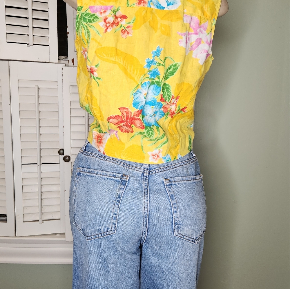 LAUREN RALPH LAUREN SLEEVELESS BLOUSE SMALL - Picture 7 of 8